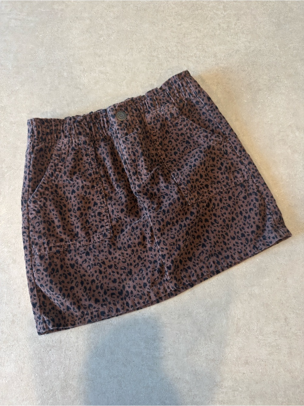 Girls Old Navy Leopard Print Mini Skirt